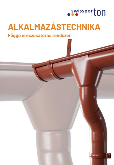 Alkalmazástechnika - Függő ereszcsatorna rendszer