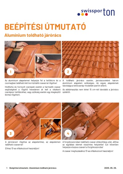 swissporTON_Beépítési_útmutató_ALU_Toldható_járórács_2025_HU.pdf