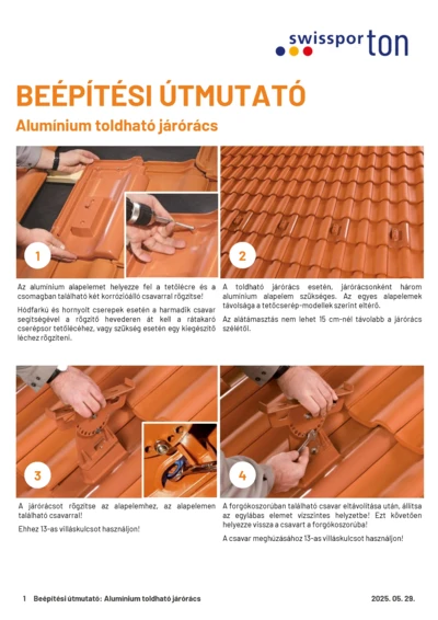 swissporTON_Beépítési_útmutató_ALU_Toldható_járórács_2025_HU.pdf