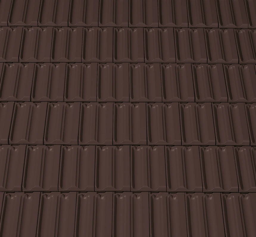 Sötétbarna   engób